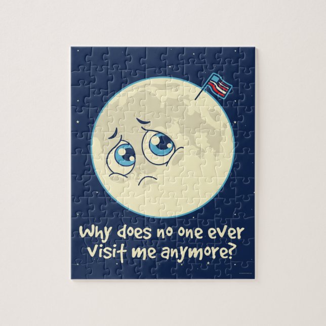 Sad Moon Jigsaw Puzzle (Vertical)