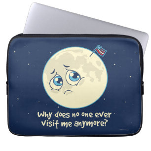 Sad Moon Laptop Sleeve