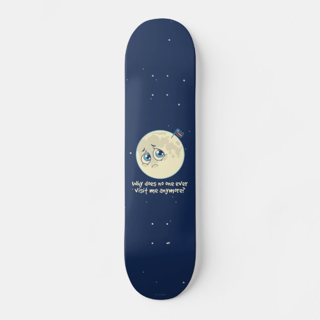 Sad Moon Skateboard (Front)