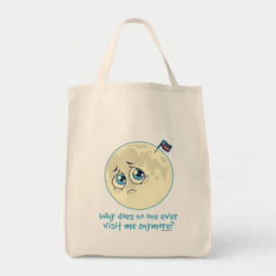 Sad Moon Tote Bag