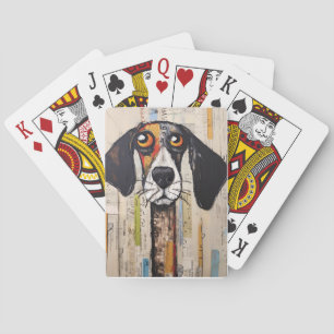 Sad Mutt Large Eyes Painted  Playing Cards