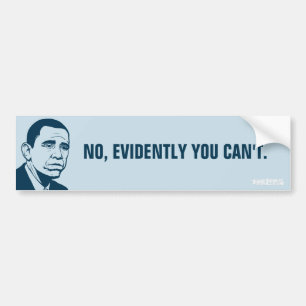 Sad Obama Customisable Bumper Sticker