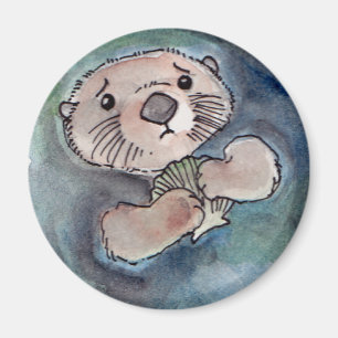 Sad Otter Magnet