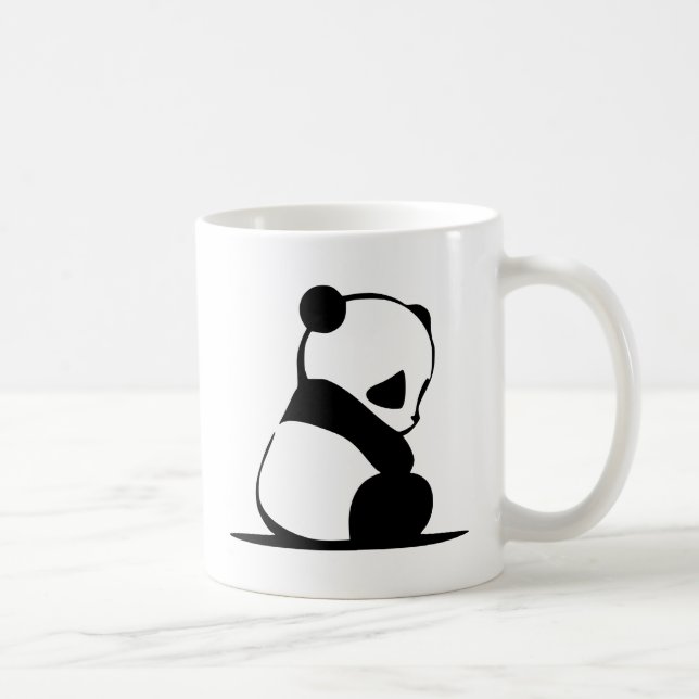 Sad Panda - Cute Baby Panda Bear Coffee Mug (Right)