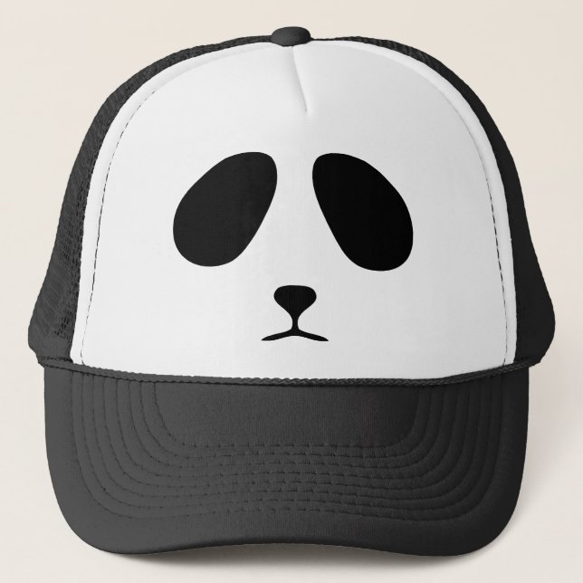 Sad panda face trucker hat (Front)