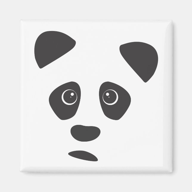 Sad Panda Magnet (Front)