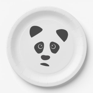 Sad Panda Paper Plate
