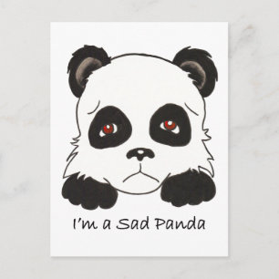 Sad Panda Postcard
