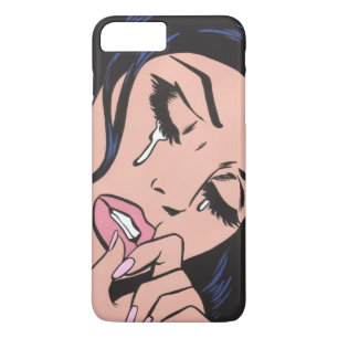 Sad Pop Art Crying Girl iPhone 8 Plus/7 Plus Case