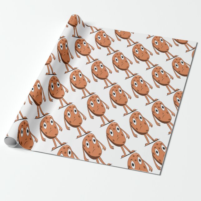 Sad potato wrapping paper (Unrolled)