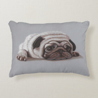 Sad Pug Decorative Cushion