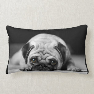 Sad Pug Lumbar Cushion