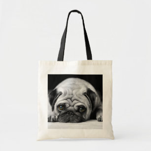 Sad Pug Tote Bag