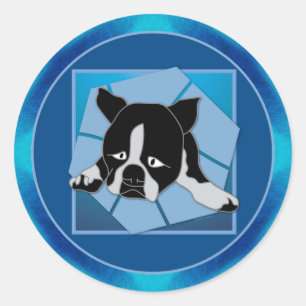 Sad Puppy Classic Round Sticker
