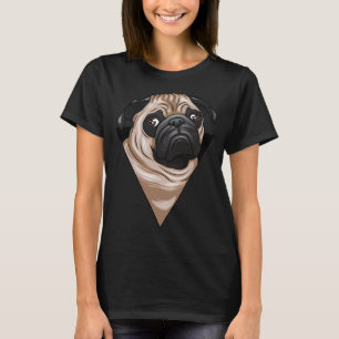 Sad Puppy Drawn, Pink, T-Shirt