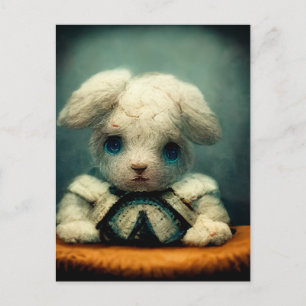 Sad Rabbit Postcard