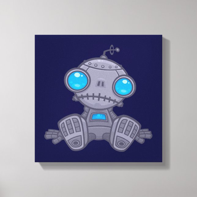 Sad Robot Canvas Print (Front)
