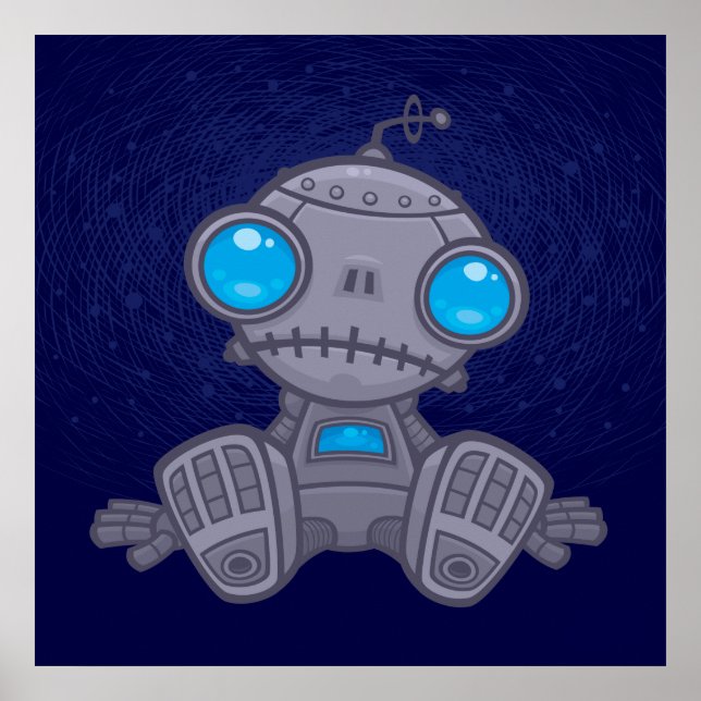 Sad Robot Poster (Front)