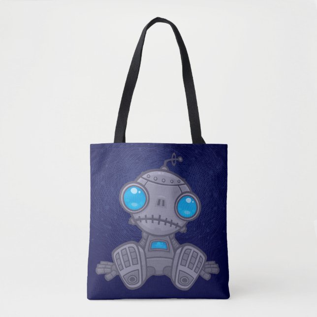Sad Robot Tote Bag (Front)