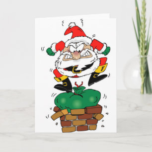 Sad Santa Holiday Card