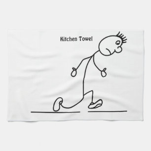 Sad Stickman Kitchen Towel