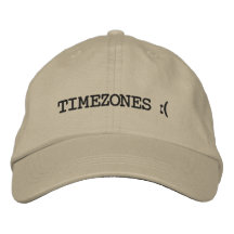 Sad Timezones Embroidered Cap