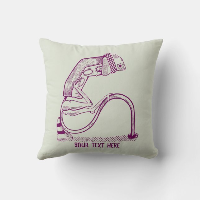 Sad traffic light  cushion (Back)