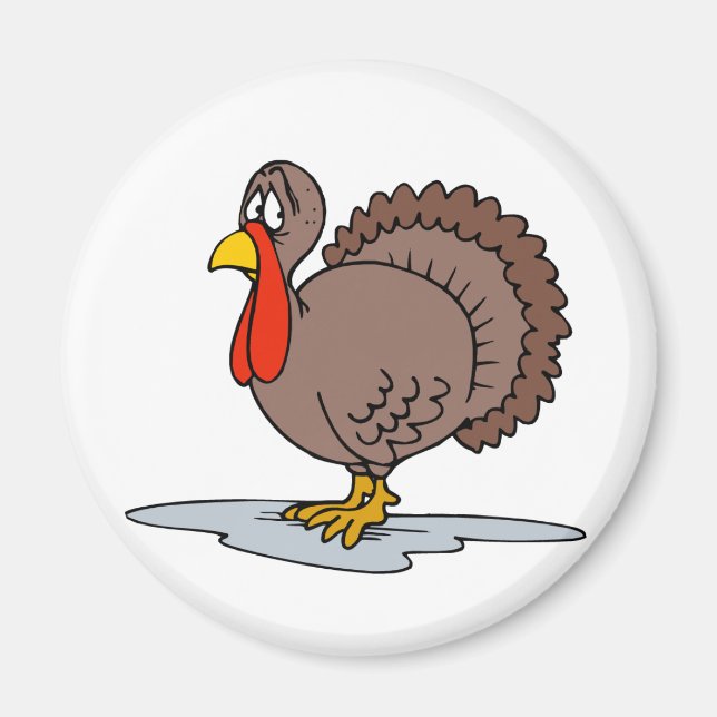 Sad Turkey Magnet (Front)