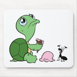 Sad Turtle Happy Ant Mouse Pad