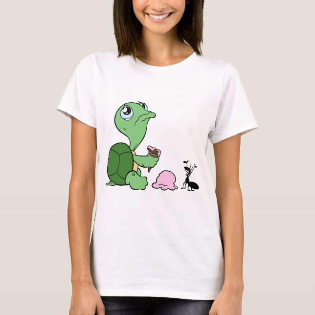 Sad Turtle Happy Ant T-Shirt (Front)