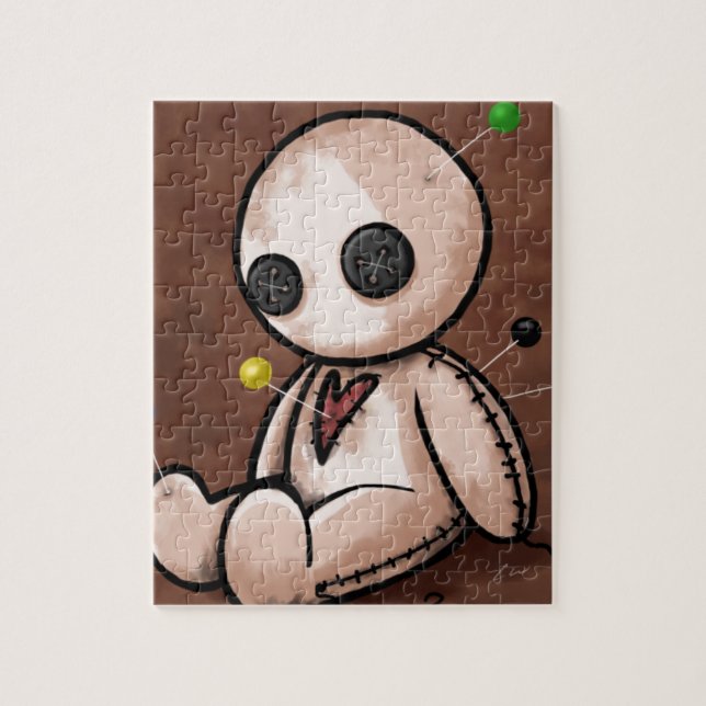 Sad Voodoo Doll Jigsaw Puzzle (Vertical)