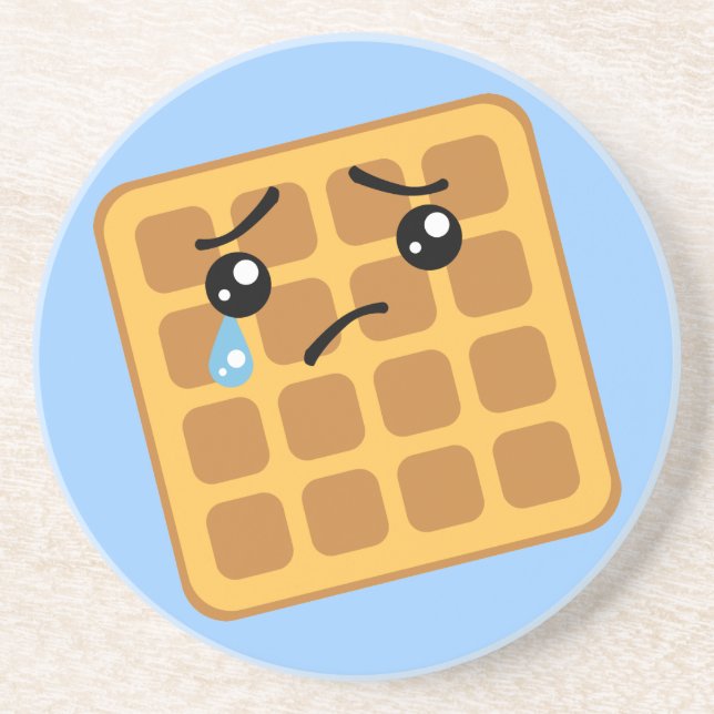 Sad Waffle Coaster (Front)