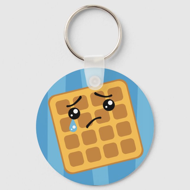 Sad Waffle Key Ring (Front)