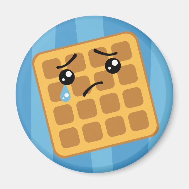 Sad Waffle Magnet (Front)