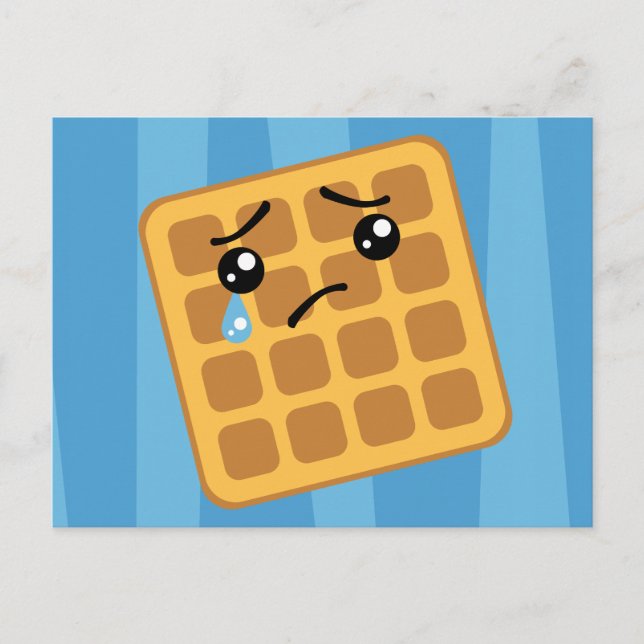 Sad Waffle Postcard (Front)