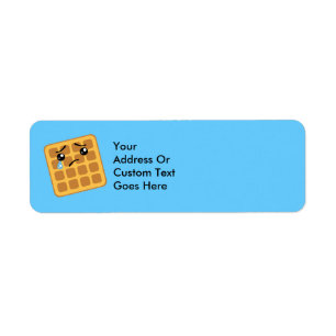 Sad Waffle Return Address Lables Label
