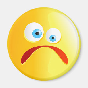 Sad Yellow Smilie Magnet