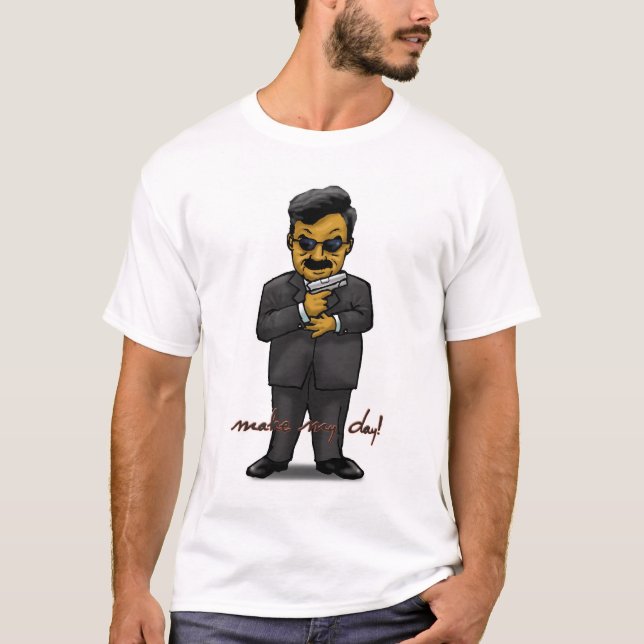Saddam Hussein Make My Day Tshirt (Front)