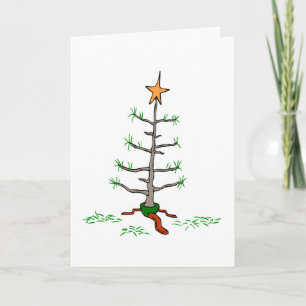 Saddest Christmas Tree Ever Holidays Humour Xmas Holiday Card