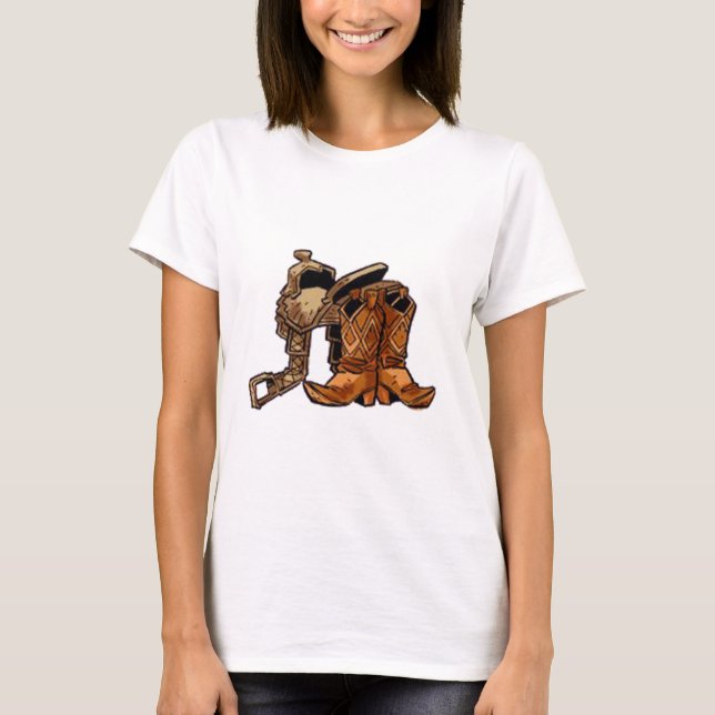 Saddle and Boots T-Shirt (Front)