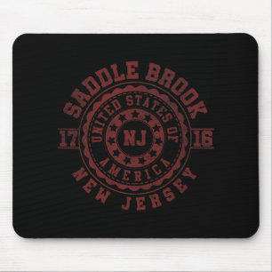 Saddle Brook Nj New Jersey Vintage City Apparels Mouse Pad