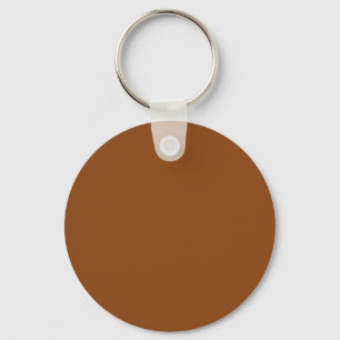 Saddle Brown 8B4513 Colour - Option to Add Name Key Ring