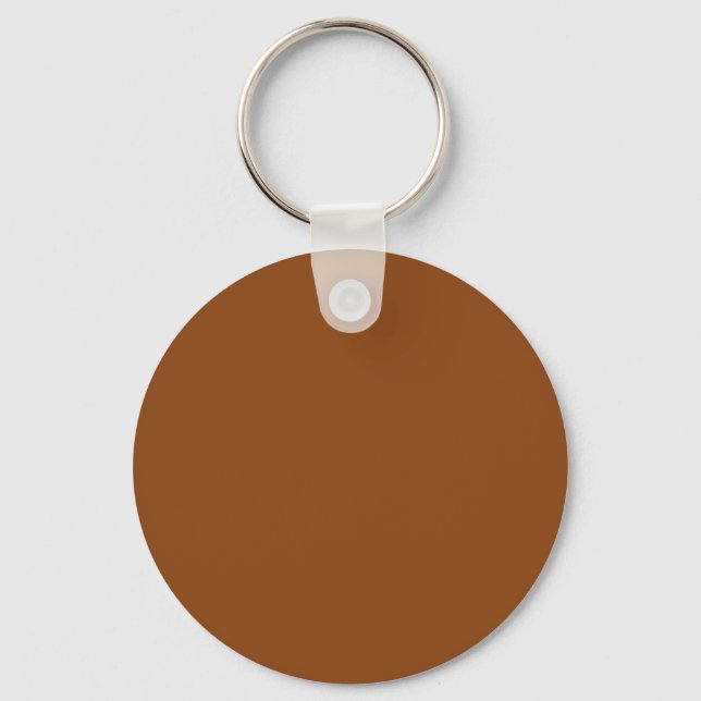 Saddle Brown 8B4513 Colour - Option to Add Name Key Ring (Front)