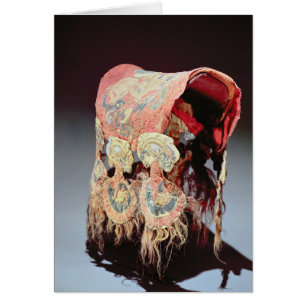 Saddle Cover with griffins attacking goats