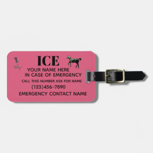 SADDLE IN CASE OF EMERGENCY TAG Luggage Tag
