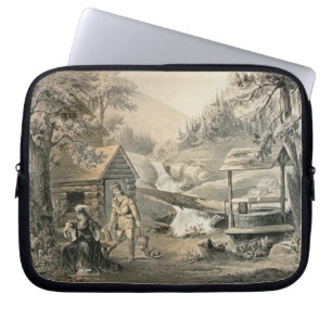 'Saddle Mending', Poster for 'Davy Crockett' starr Laptop Sleeve