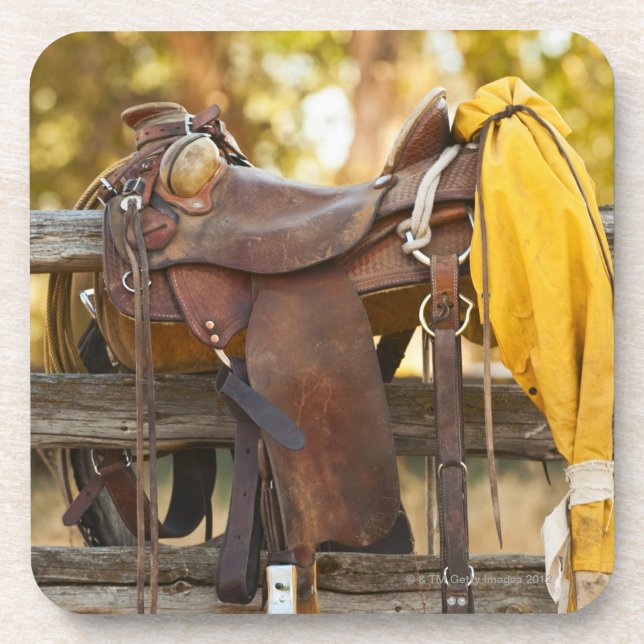 Saddle on fence coaster (Front)