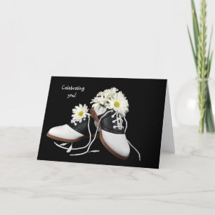 Saddle Shoes and Daisy Birthday Card