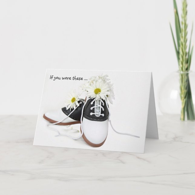 Saddle Shoes Birthday Card (Front)