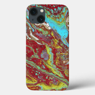 Saddle Up 1 Unique Blue Red Abstract Phone Case